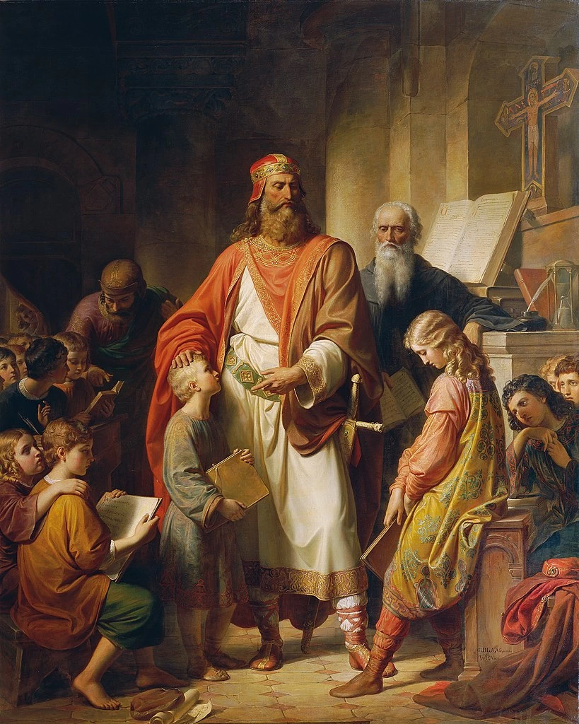 Carlo Magno rimprovera gli studenti disattenti - Österreichische Galerie Belvedere, Vienna